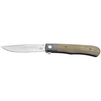 Boker 01BO930 Trapper 3.23" Plain Nitro-V Blade Micarta Handle