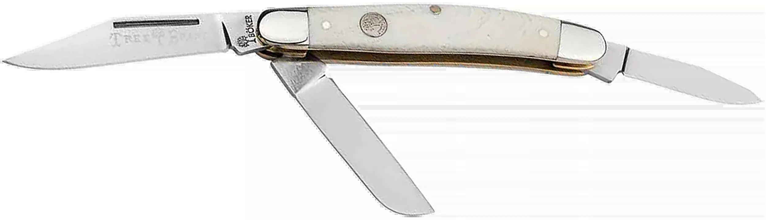 Boker Stockman, Bok 110854Trad Ser 2.0 Med Stckmn Smooth White