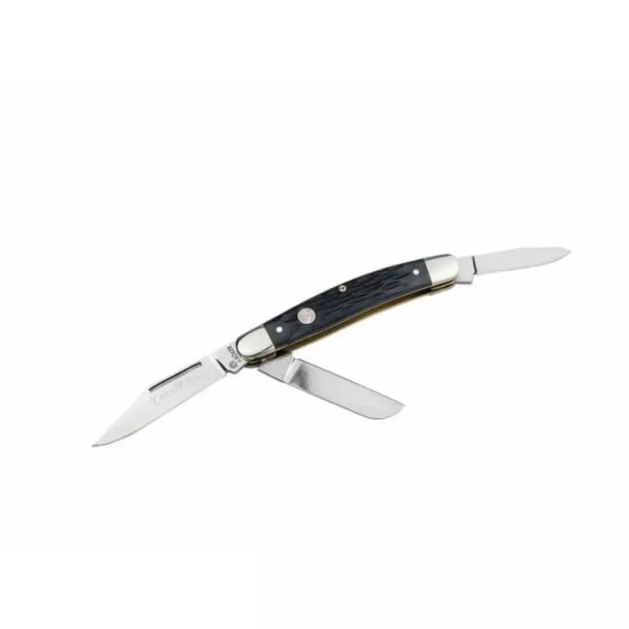Boker Traditional Series 2.0 Medium Stockman Jigged Pocket Knife- Black Bone