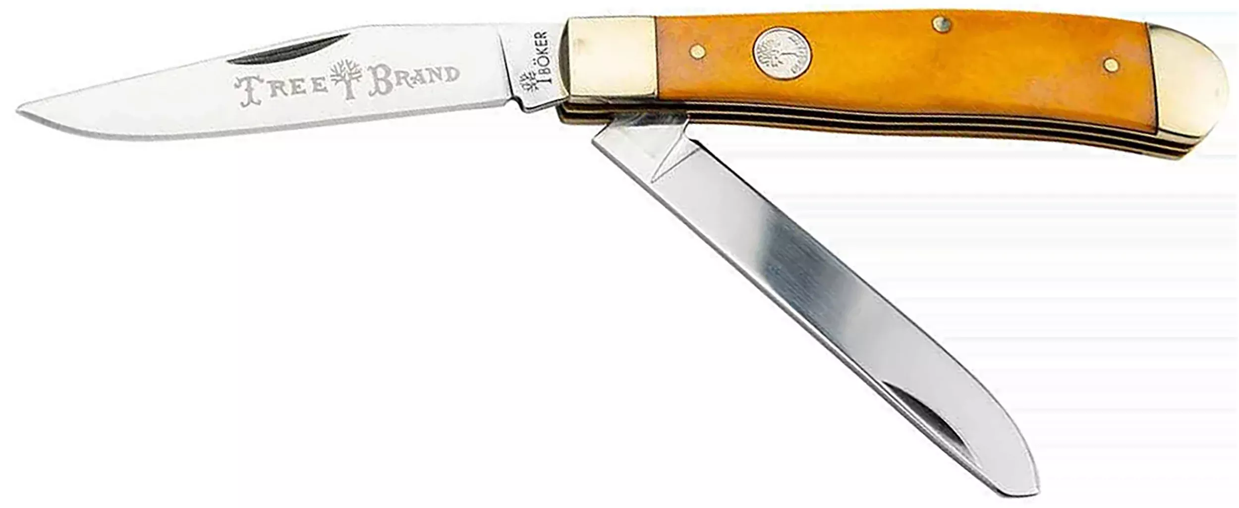 Boker Trapper, Bok 110835 Trad Ser 2.0 Trapper Smooth Yellow