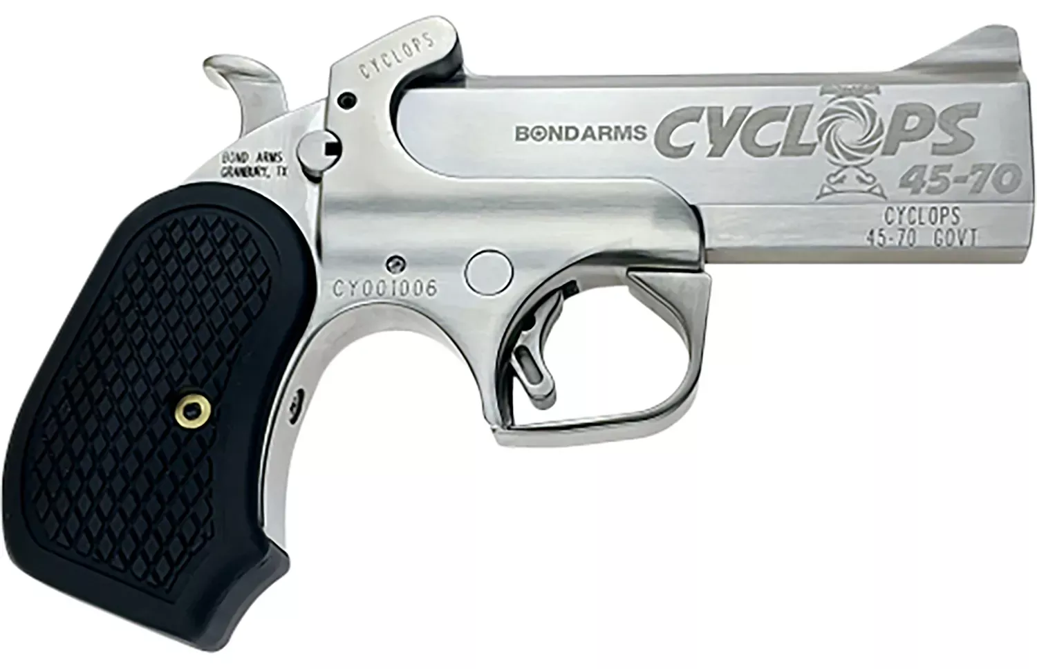 Bond Arms Cyclops Big Bore 45-70 Gov Pistol 4.25″ SS BACYP