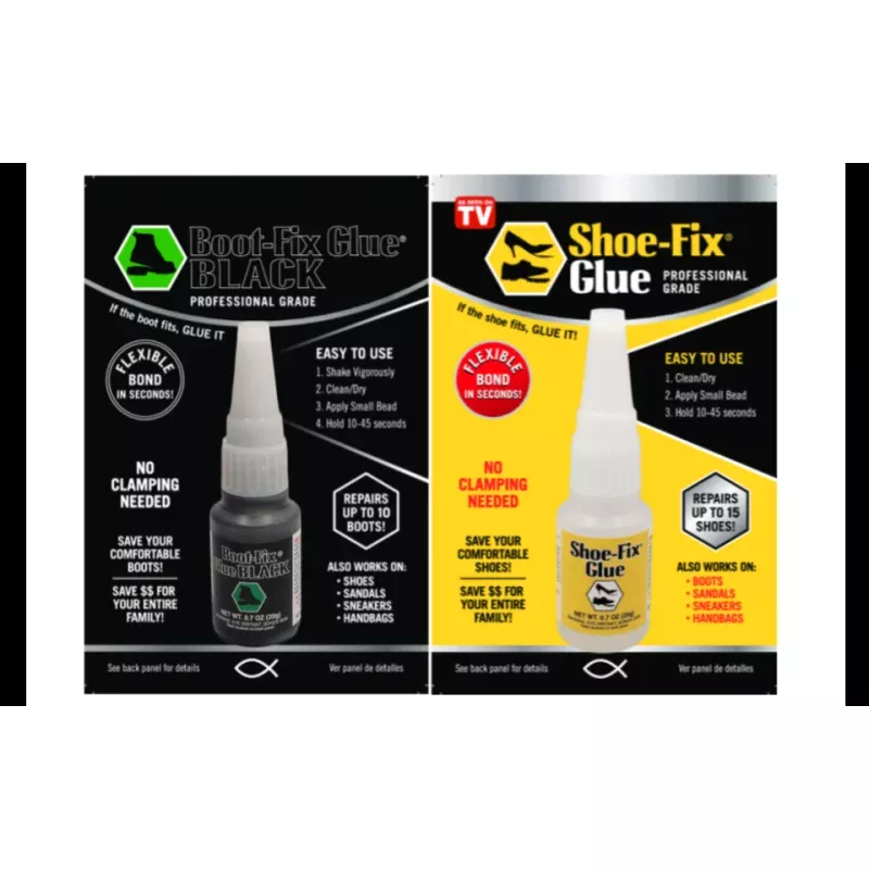 Boot-Fix and Shoe-Fix Glues 2-packs