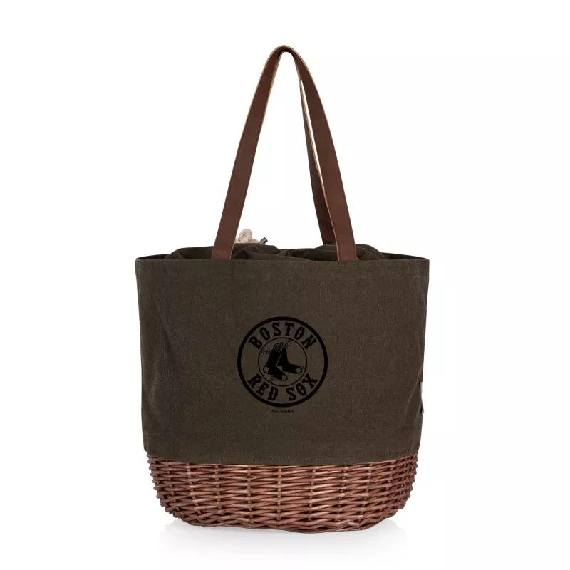 Boston Red Sox – Coronado Canvas and Willow Basket Tote