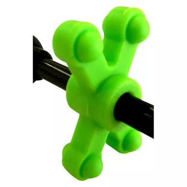 BowJax 1012fgreen BowJax SlimJax Cable Rod Dampener for Archery, Green, 2 Pack