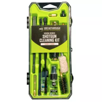 Breakthrough BT-CCC-12G Vision Series Hard Case Cleaning Kit for Shotgun, 12 Gauge, Green