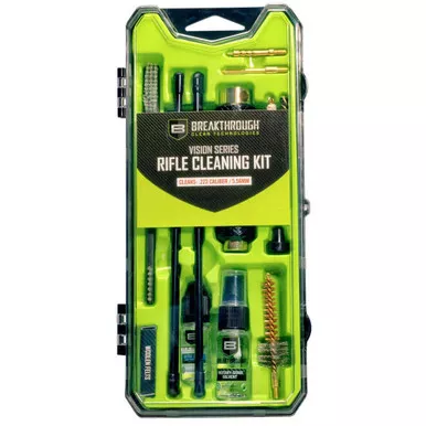 Breakthrough BT-CCC-AR15 Vision Series Hard Case Cleaning Kit for Rifle AR15, Green