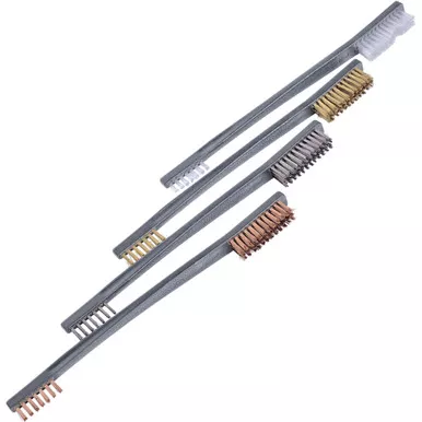Breakthrough BT-DEB-4PK Double Ended Utility Brush for Gun Cleaning, Black, 4 Pack