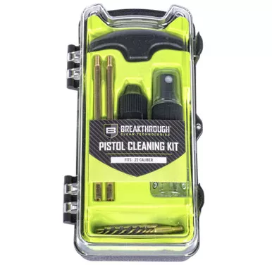 Breakthrough BT-ECC-22 Vision Series Hard Case Cleaning Kit for Pistol 22 Caliber, Green