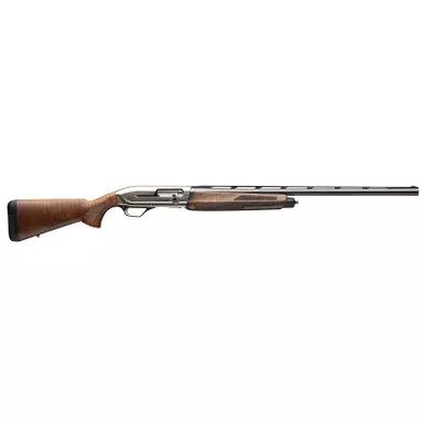 Browning 011779205 Maxus II Upland Full Size 12 Gauge Semi-Auto 3" 4, 2 3/4" Shells 26" Matte Blued Vent Rib Barrel, Satin Nickel Aluminum Receiver, Grade I Turkish Walnut Wood Stock w/Adj Shim