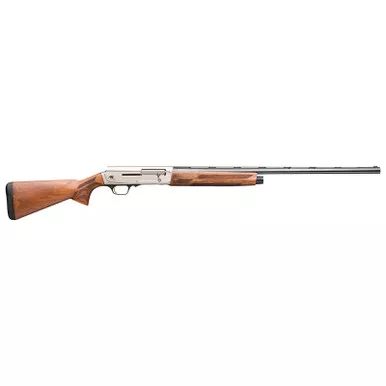 Browning 0119033004 A5 Upland 12 Gauge Semi-Auto 3" 3- 2.75" Shells 28" Gloss Blued Vent Rib Barrel, Brushed Nickel Aluminum Alloy Receiver, Fixed Turkish Walnut Stock, Invector-DS Flush Chokes