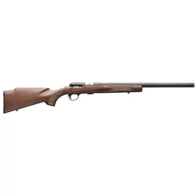 Browning 025253270 T-Bolt Target SR 17 HMR 10+1 20" Matte Blued Heavy Bull Threaded Barrel, Drilled & Tapped Matte Blued Steel Receiver, Grade I Black Walnut Target Style Fixed w/Raised Comb Stock