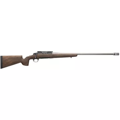 Browning 036077294 X-Bolt 2 Long Range 6.5 PRC 3+1 26" Matte Gray Fluted Threaded Sporter Barrel, Matte Blued Picatinny Rail Stainless Steel Receiver, McMillan Game Scout Wood Finish Composite Stock