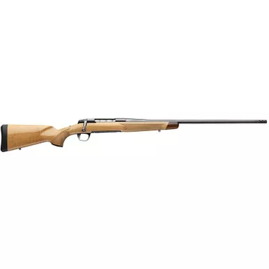 Browning 036080224 X-Bolt 2 Medallion 270 Win 4+1 22" Blue Polished Threaded Barrel & Drilled & Tapped Carbon Steel Receiver, Fixed Gloss AAAA Maple Wood Stock, Radial Muzzle Brake