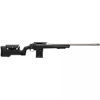 Browning 036094297 X-Bolt 2 Target Max 300 PRC 5+1 26" Satin Gray Fluted Threaded Barrel, Matte Blued Picatinny Rail Steel Receiver, Picatinny Rail Forend, Adj Comb & LOP Black Composite Stock