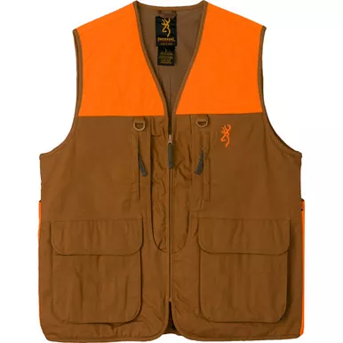 Browning 3051193203 Pheasant Forever Vest No Embroidery, Orange, Large