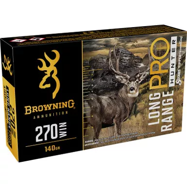 Browning Ammo B192502702 Long Range Pro 270Win 140gr 20 Per Box/10 Case