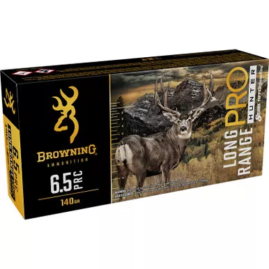 Browning Ammo B192565002 Long Range Pro 6.5PRC 130gr 20 Per Box/10 Case