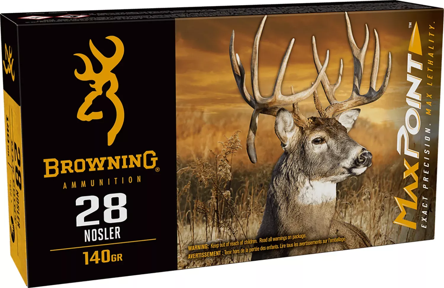 Browning Ammo Max Point 28 Nosler 140 Gr. 20/Box