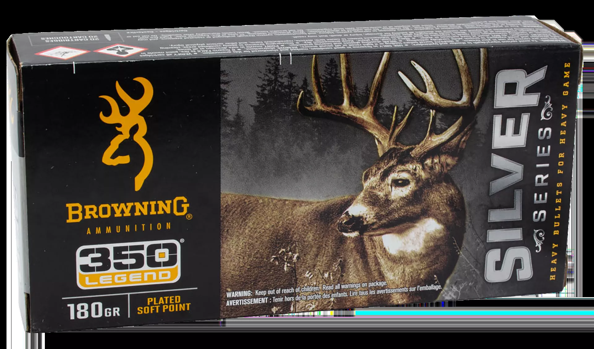 Browning Ammo Silver Series 350 Legend 180gr 20 Rounds Per Box B192603501