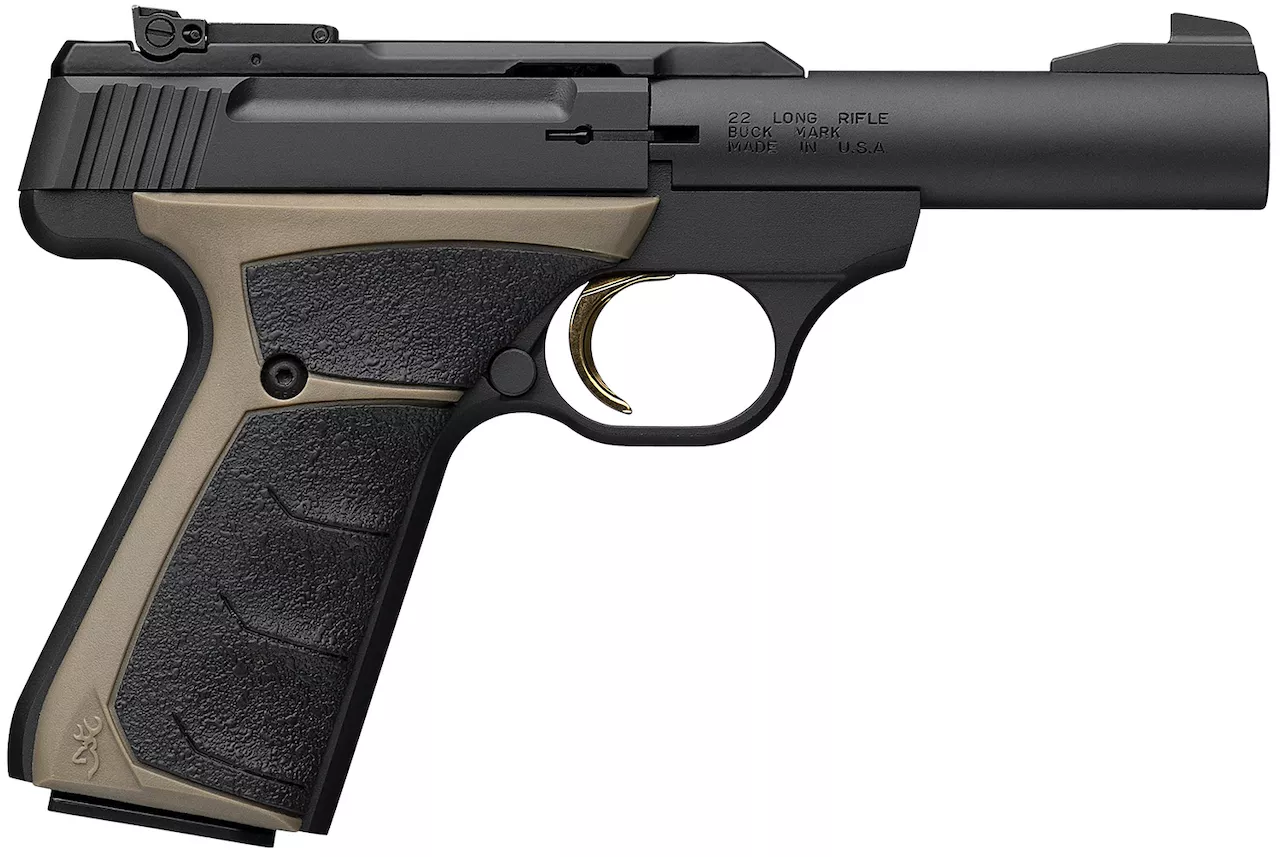 Browning Buck Mark Micro Bull 22 LR Pistol 4″ Black/FDE 051603490