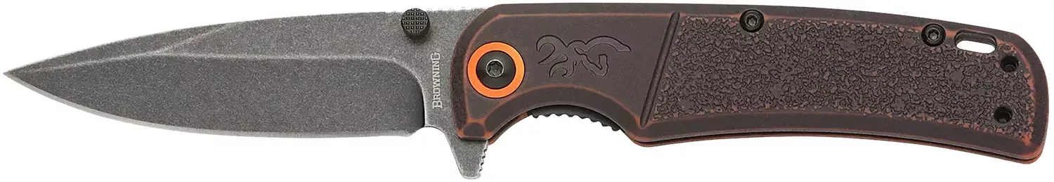 Browning Buckmark EDC Slim Folding Knife 3.13″ D2 Polymer Bronze Stonewashed 3220581B