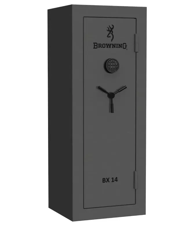Browning BX Series 14 Capacity Gun Safe Fire Rated 45 Min at 1200° Charcoal Matte Black Elock BX14
