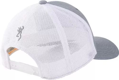 Browning Cap 720 Mesh Snapback - Hex Patch Heather Gray Osfm