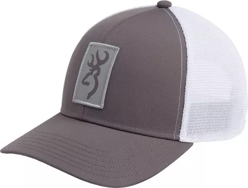 Browning Cap Beacon Logo – Gray W/rectangle Patch Adj