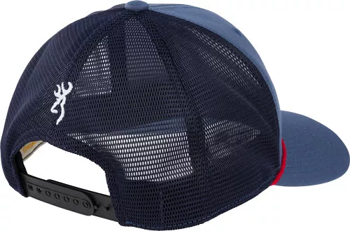 Browning Cap Mason 110 Mesh – Back Rec Patch W/rope Blue*