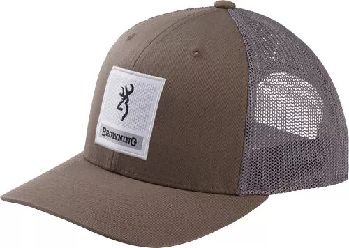 Browning Cap Prowler Mesh Snap – Back Sq Bckmk Patch Pewtr Osfm