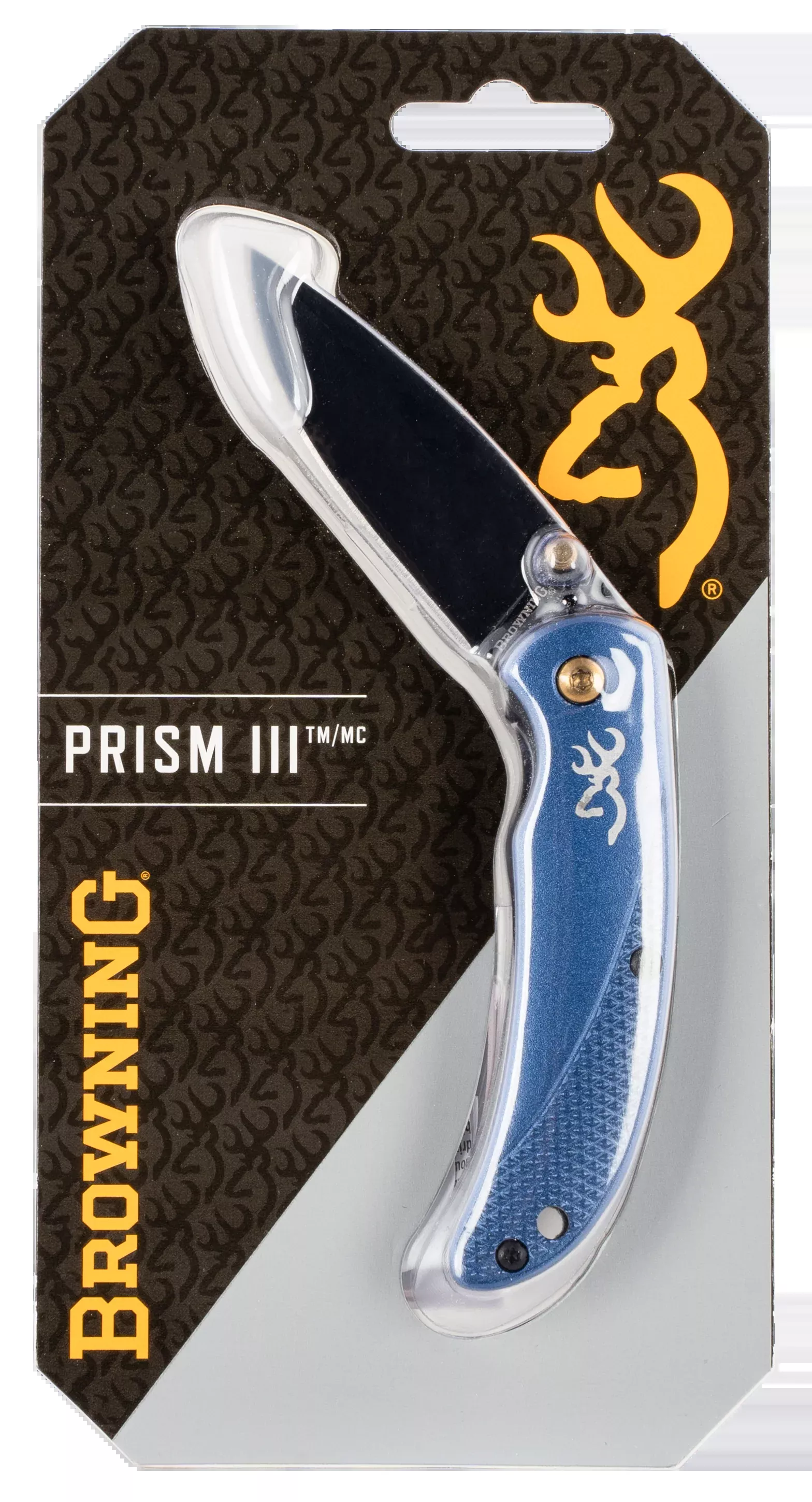 Browning Knife Prism Iii Fldng - Hunter 2.38" Blade Blue Alum