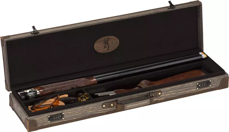 Browning Luggage Case O/u & Bt – To 32″ Dark Madera Wood Grain