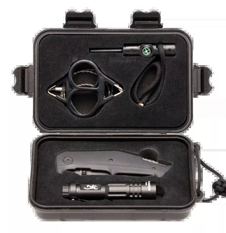 Browning Outdoorsman Survival – Knife Light Saw Firestarter