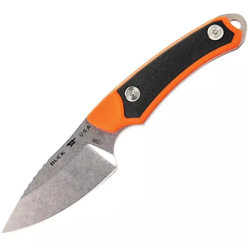 Buck Alpha Scout Select Fixed Blade Knife 2.875" 420HC Stainless Steel Orange 0662ORS-B