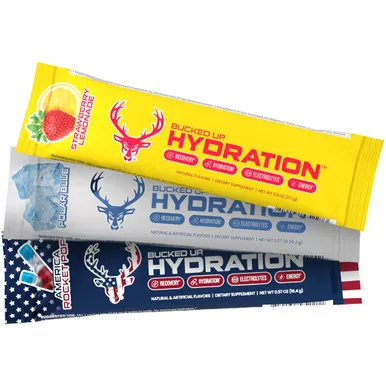 Bucked Up 1022512 Hydration 2.0 BKFC Lemonade, 18ct Box, White