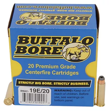 Buffalo Bore Ammunition 19E20 Tactical Strictly Business 357Mag 158gr Jacketed Hollow Point 20 Per Box/12 Case