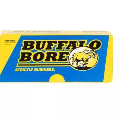 Buffalo Bore Ammunition 26B20 Personal Defense Strictly Business 460S&W Mag 360gr Lead Flat Nose 20 Per Box/12 Case