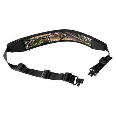 Bulldog Cases BD838 Neoprene Rifle Sling w/ Deluxe Locking Swivels, Camo