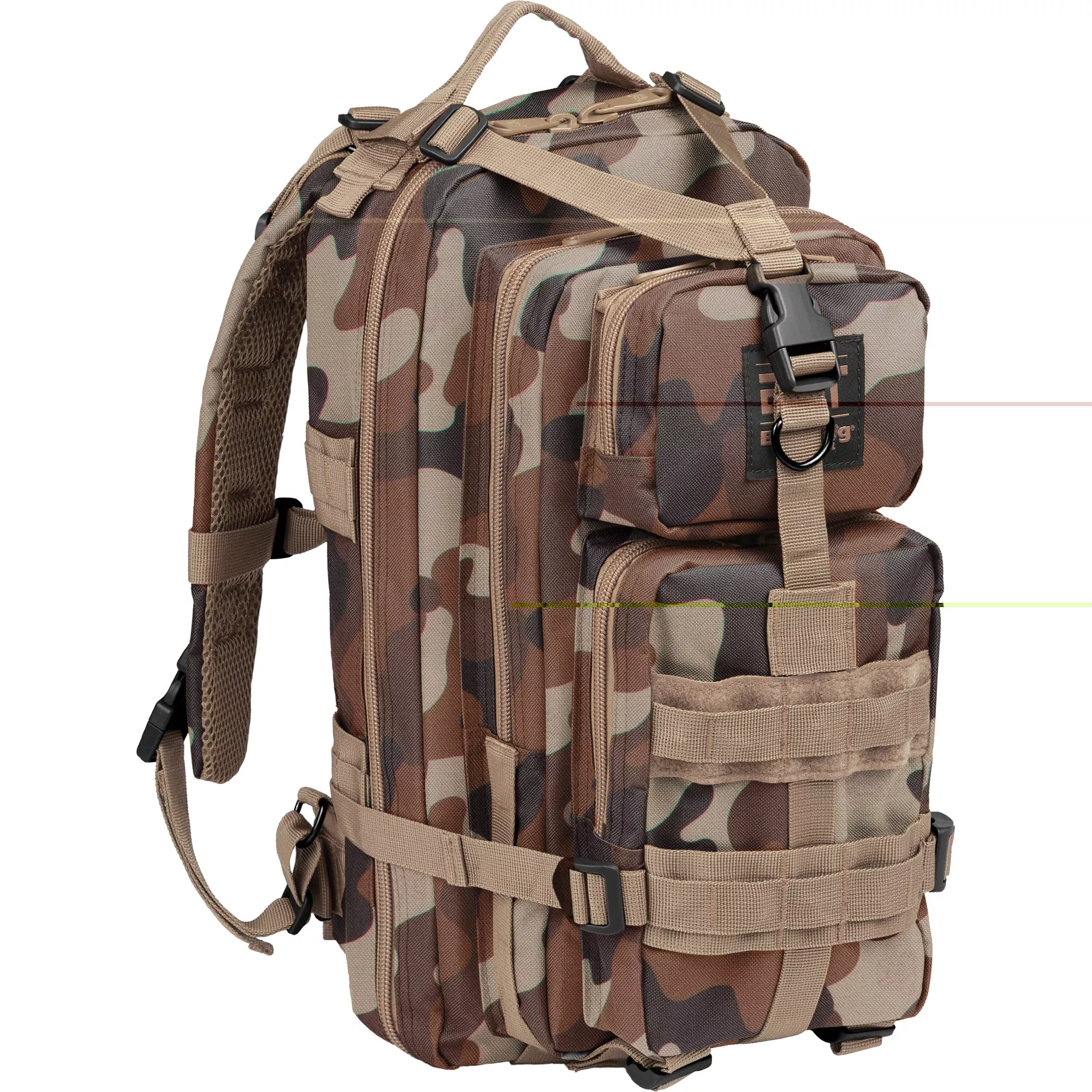 Bulldog Compact Backpack W/ – Molle Throwback Camo