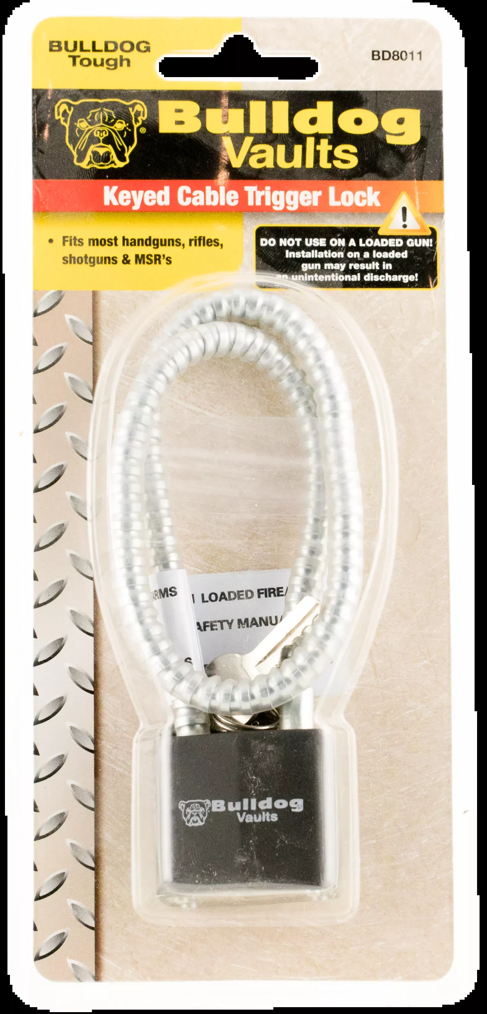 Bulldog Keyed Cable Trigger - Lock W/ Key Single Pack