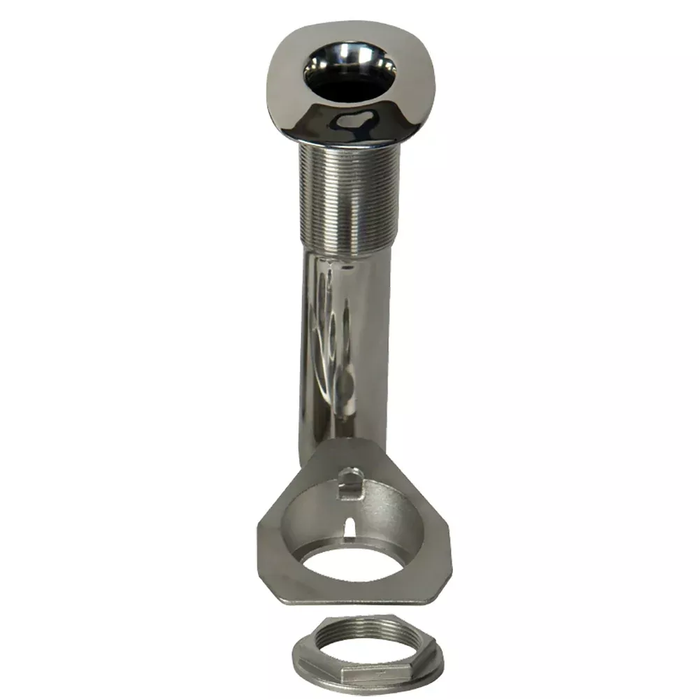 C.E. Smith 80 Series Screwless Flush Mount Rod Holder – 15 Degree – Stainless Steel – Cast Bottom – Black Liner