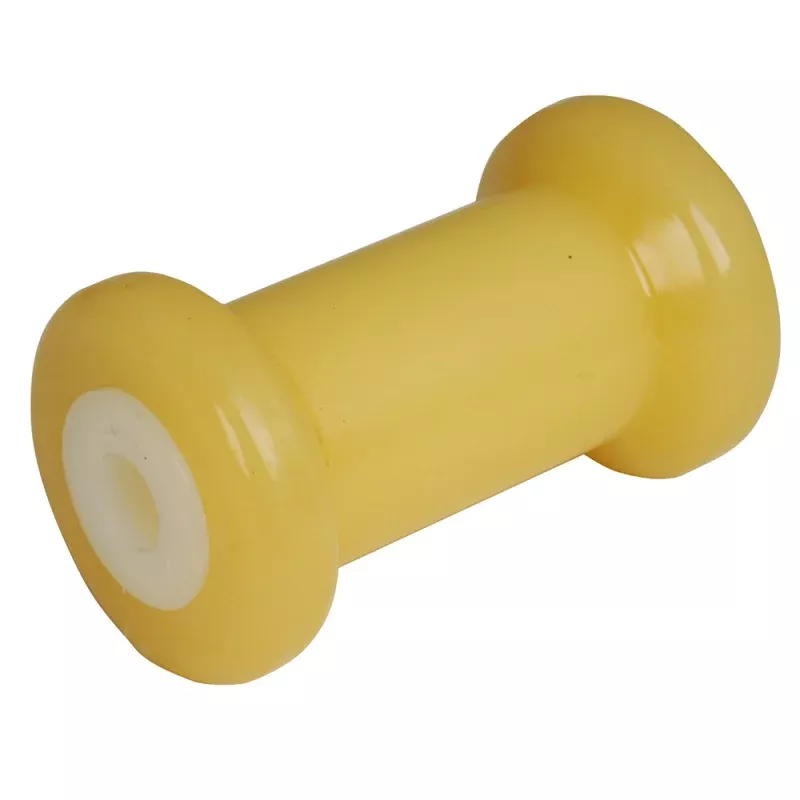 C.E. Smith Spool Roller 5 – 5/8 ID – Gold TPR w/Bushing White Solid