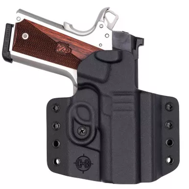 C&G Holsters 1862100 Covert OWB Black Kydex Belt Loop Fits 1911 3.5" Right Hand
