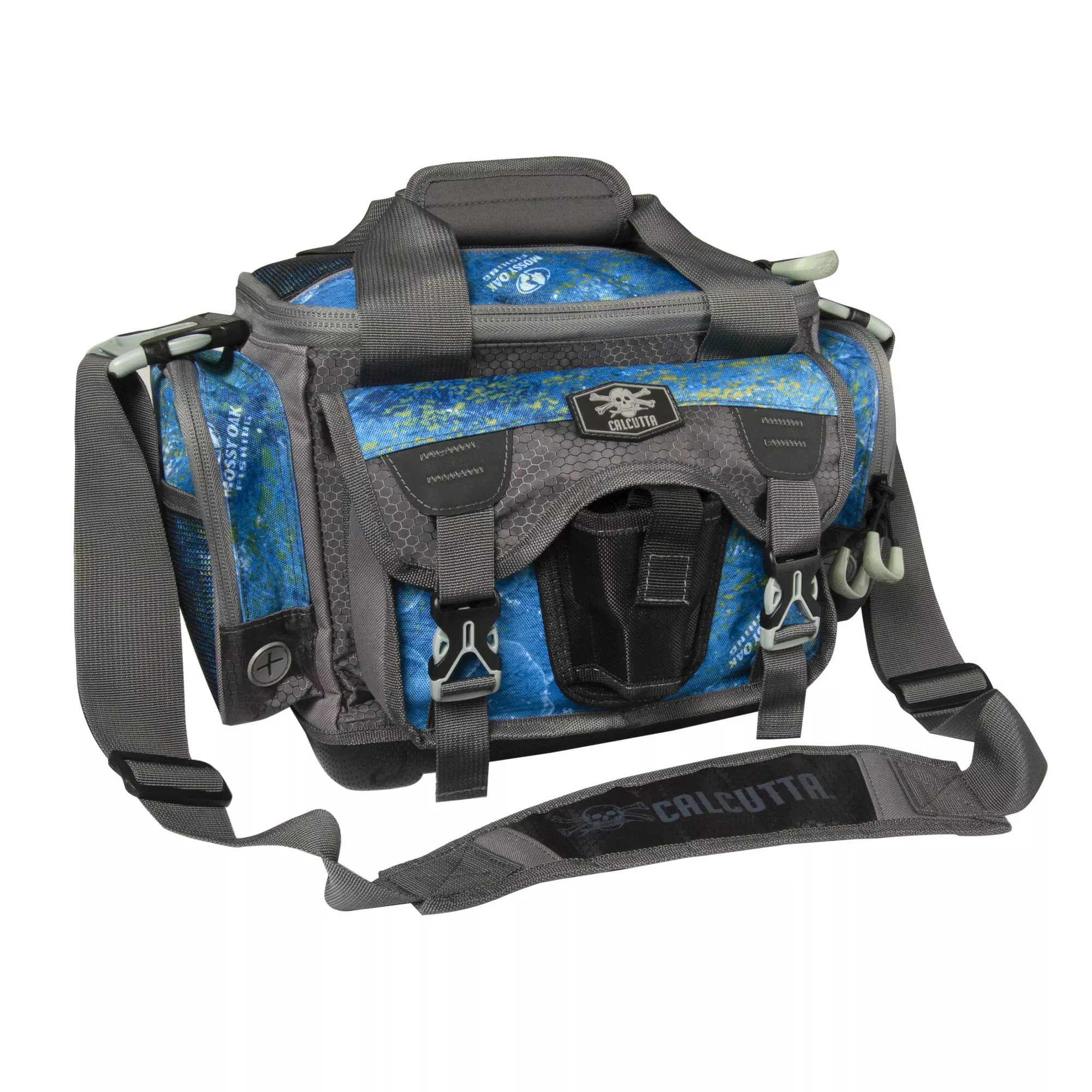 Calcutta Squall Tackle Bag Mossy Oak Shoreline Includes (4) 3600 Utility Boxes
