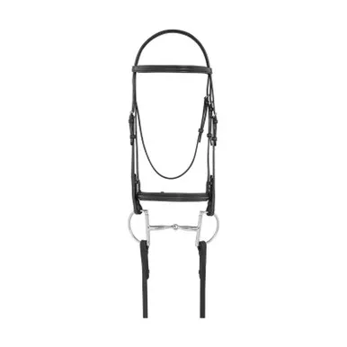 CAMELOT Plain Raised Padded Bridle, Size: Horse (468254-HRSE)