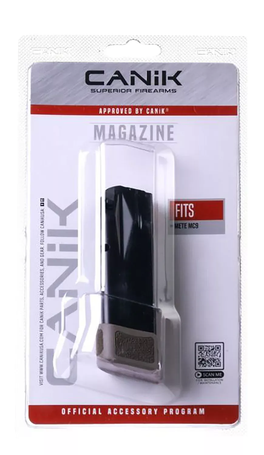 Canik MC9 15rd 9mm Luger Flat Dark Earth