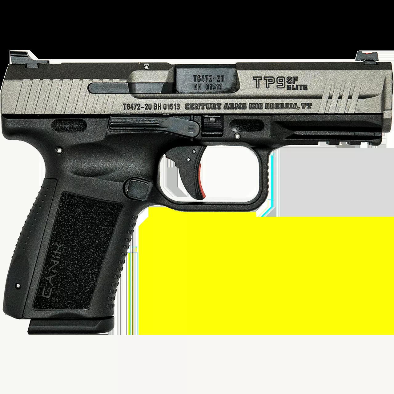 Canik TP9SF Elite 9mm Semiauto Pistol 10+1 4.2" Match Barrel Tungsten Gray HG4870TN