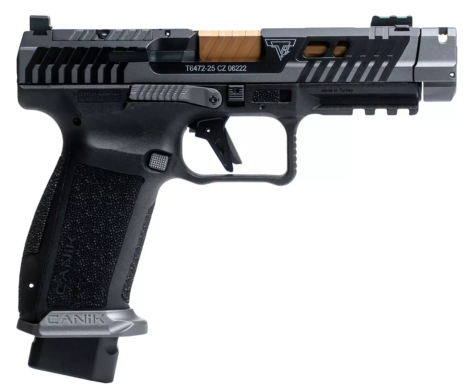 Canik TTI Combat 9mm Pistol 4.6″ Black HG7854S-N
