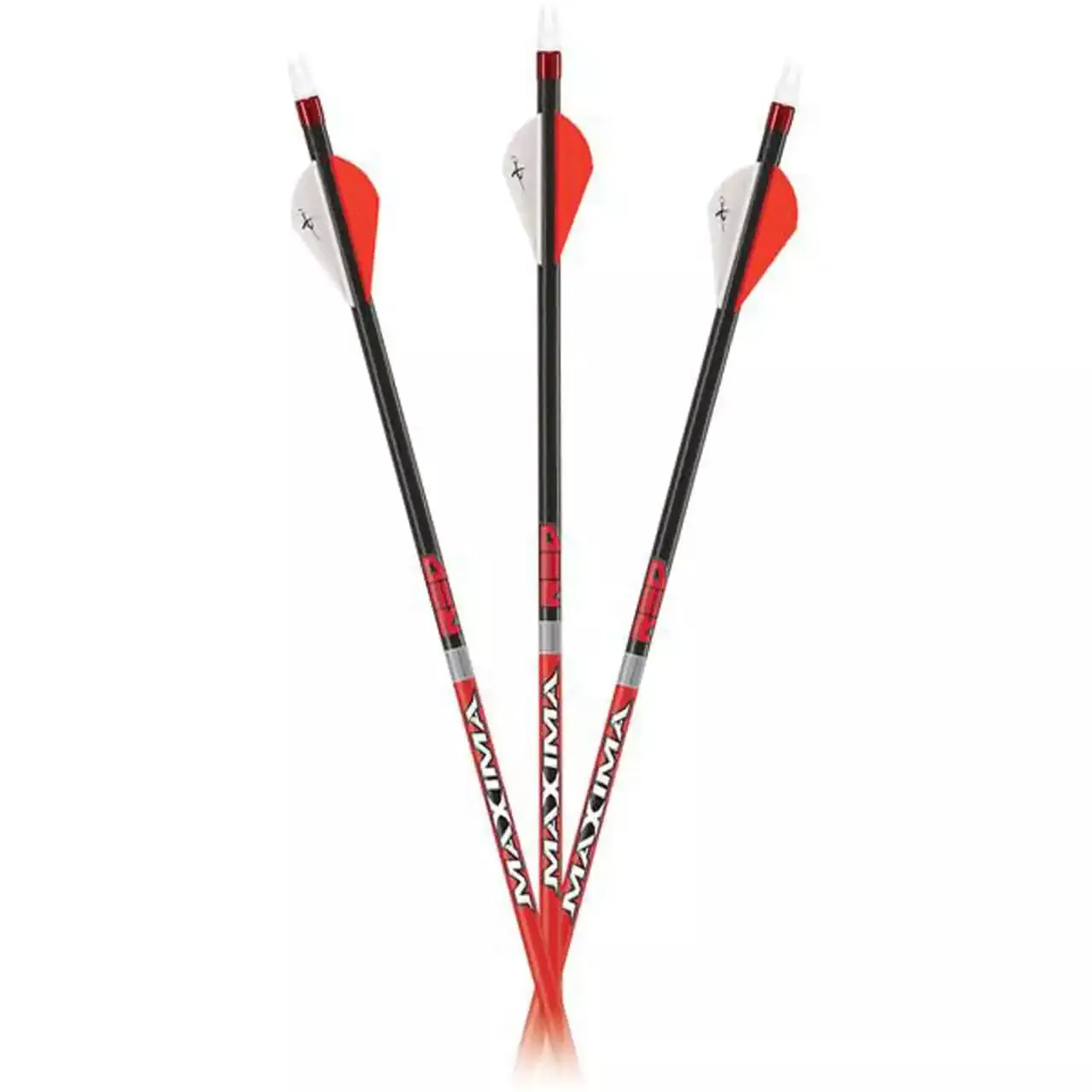 Carbon Express Maxima Red Fletched Arrows 32" .300 Spine 6 Per Pack Olive Drab