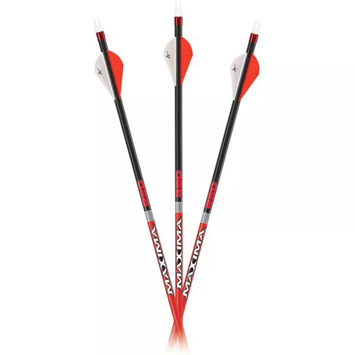 Carbon Express Maxima Red Stone Arrows .350 32″ 3-Spine Shaft Accepts 19/64″ Points Desert Tan 6-Pack